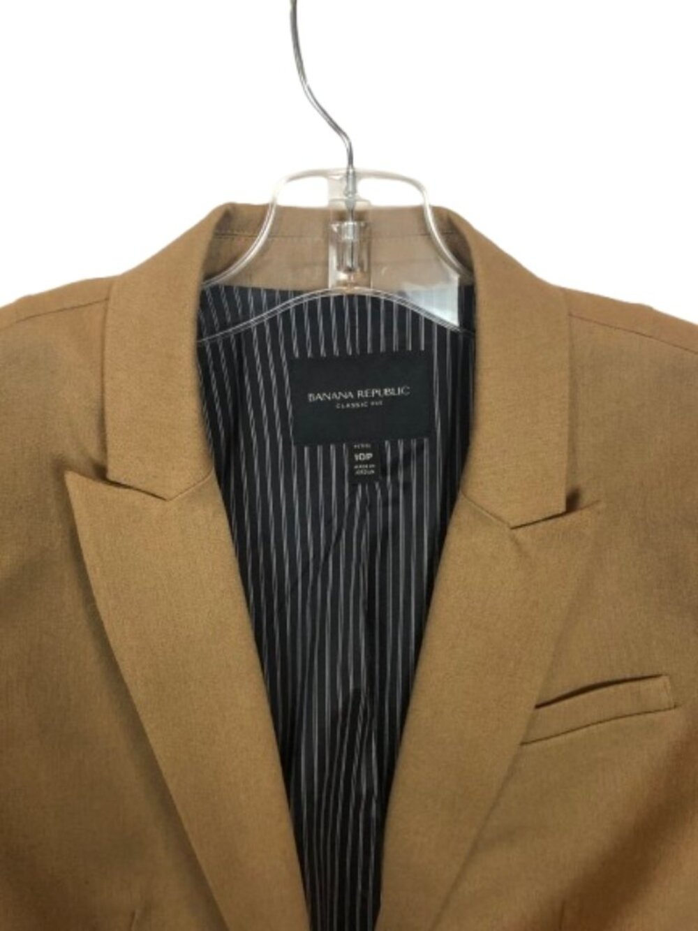 NWT Banana Republic Petite Size 10 10P Camel Structured Flannel Pant Blazer Suit - Picture 3 of 12